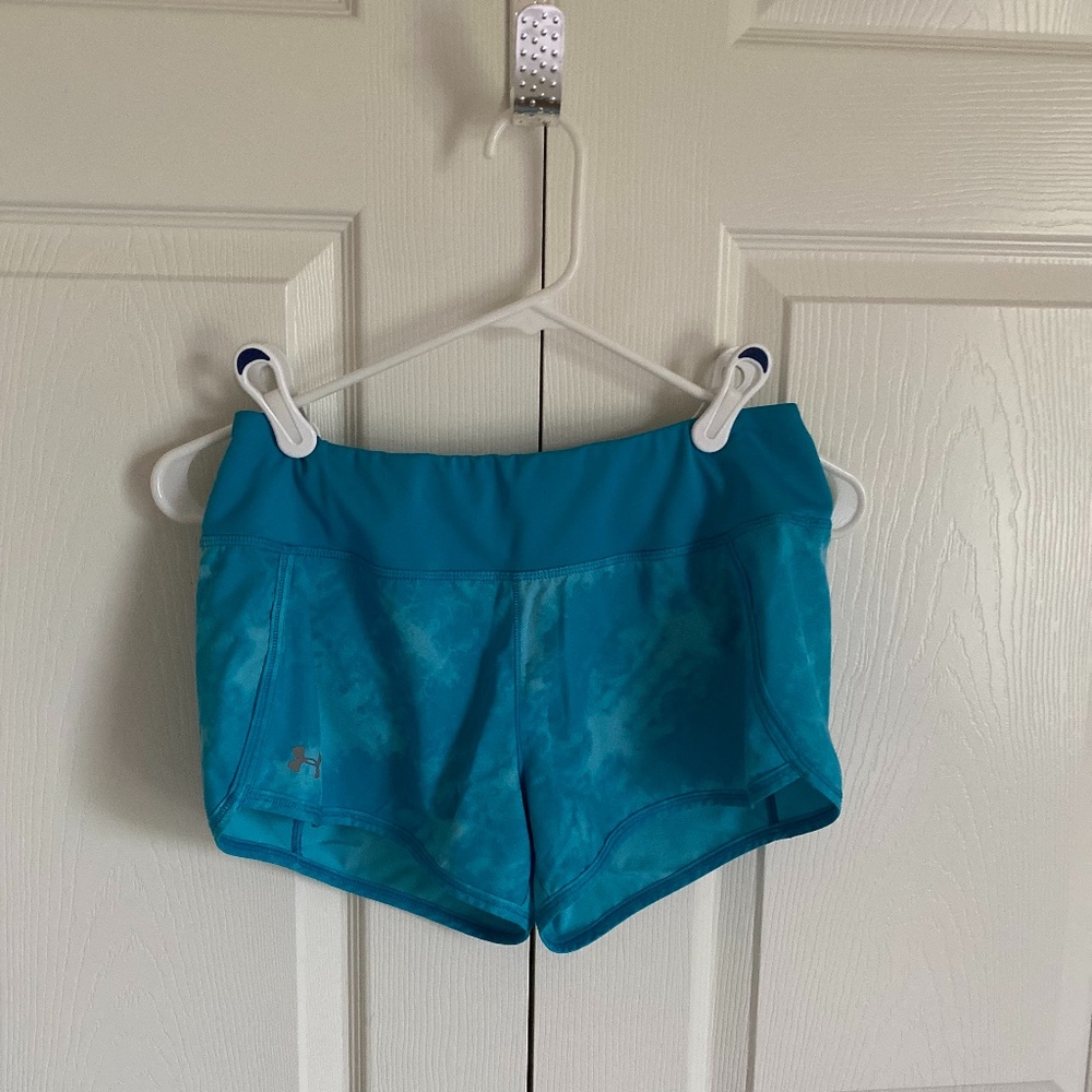 Under Armour Blue Tie Dye Running Shorts
